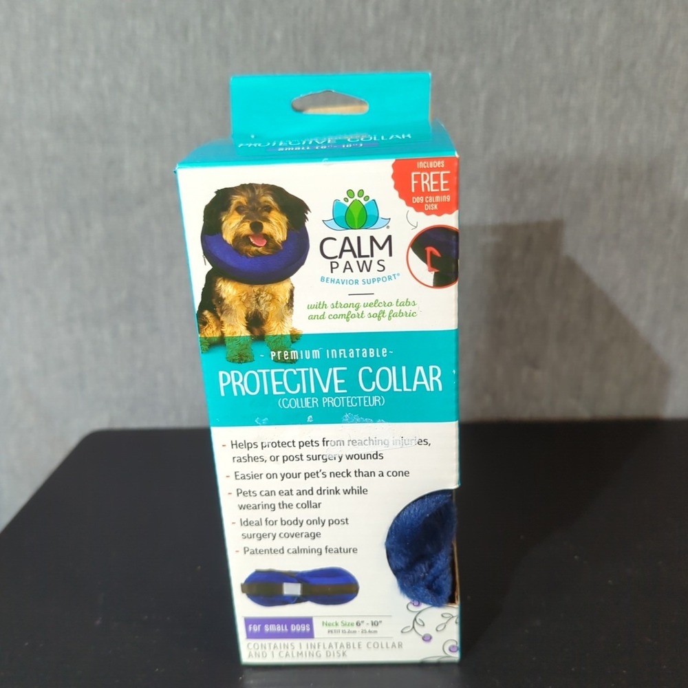 CALM PAWS Pets Protective Collar Premium Inflatable Small Dog  (Neck Size 6-10")